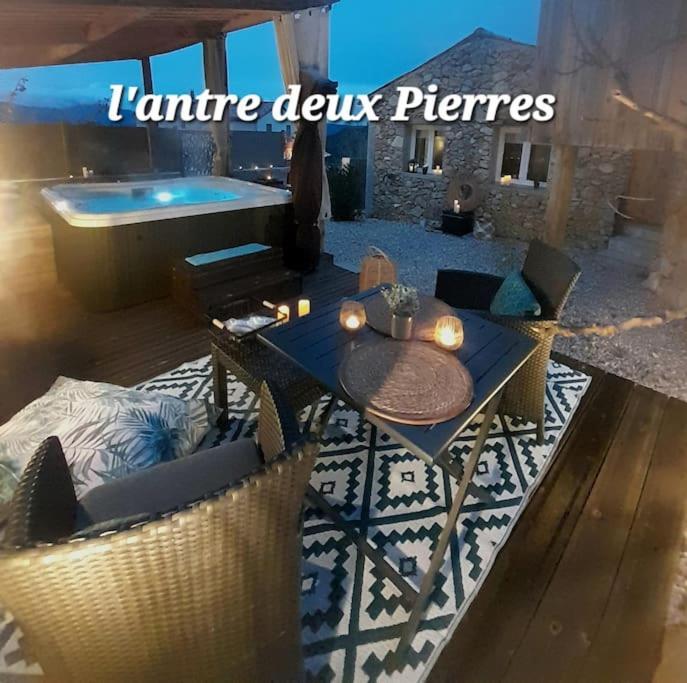L'Antre Deux Pierres, Romantisme, Jacuzzi Exterieur, Plateau Dinatoire Bouyon Buitenkant foto